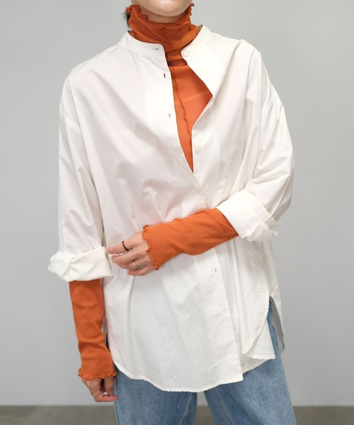 ＡＮＤＪ（アンドジェイ）の「【2022/AW】メロウシアーハイネックトップス（Tシャツ/カットソー・レディース・オレンジ/ベージュ系その他/ブラック/イエロー・M）」の19枚目の写真