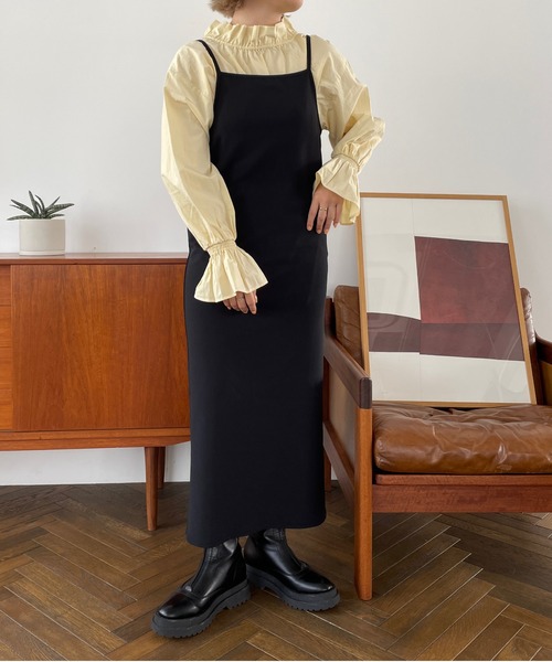 LOWRYS FARM(ローリーズファーム)の「スタンドフリルブラウス 344684(シャツ/ブラウス・レディース・ホワイト/ホワイト系その他/ブラック/イエロー・FREE)」の11枚目の写真