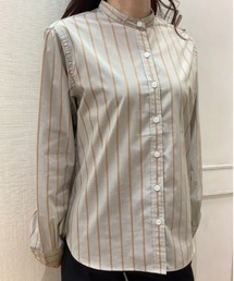 Pitta Re:) | 形態安定ノーアイロン ショートラウンドテール長袖カジュアルシャツ(シャツ/ブラウス)
