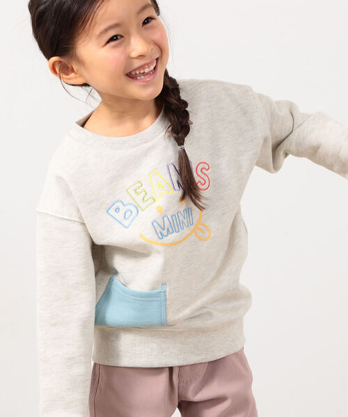 BEAMS mini（ビームスミニ）の「BEAMS mini / スマイル スウェット プルオーバー (90～130cm)（スウェット・キッズ・ネイビー/ピンク/ホワイト系その他5/ブルー系その他2・90/100/110/120/130）」の22枚目の写真