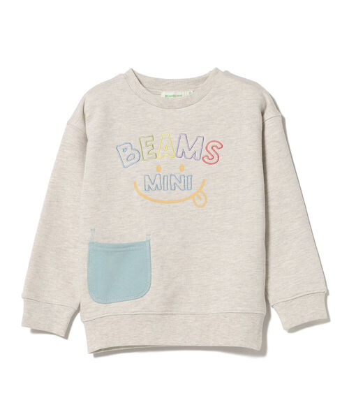 BEAMS mini（ビームスミニ）の「BEAMS mini / スマイル スウェット プルオーバー (90～130cm)（スウェット・キッズ・ネイビー/ピンク/ホワイト系その他5/ブルー系その他2・90/100/110/120/130）」の11枚目の写真