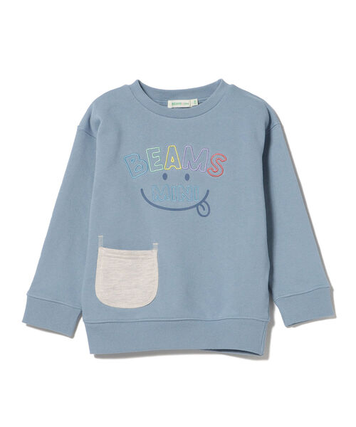 BEAMS mini（ビームスミニ）の「BEAMS mini / スマイル スウェット プルオーバー (90～130cm)（スウェット・キッズ・ネイビー/ピンク/ホワイト系その他5/ブルー系その他2・90/100/110/120/130）」の19枚目の写真