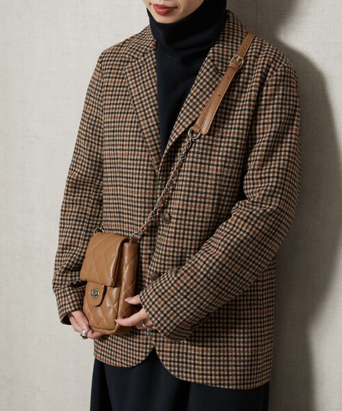 FREAK'S STORE（フリークスストア）の「【WEB限定】キルティングミニショルダーバッグ（ショルダーバッグ・レディース・ナチュラル/ブラック/グリーン/キャメル・ONE SIZE）」の15枚目の写真