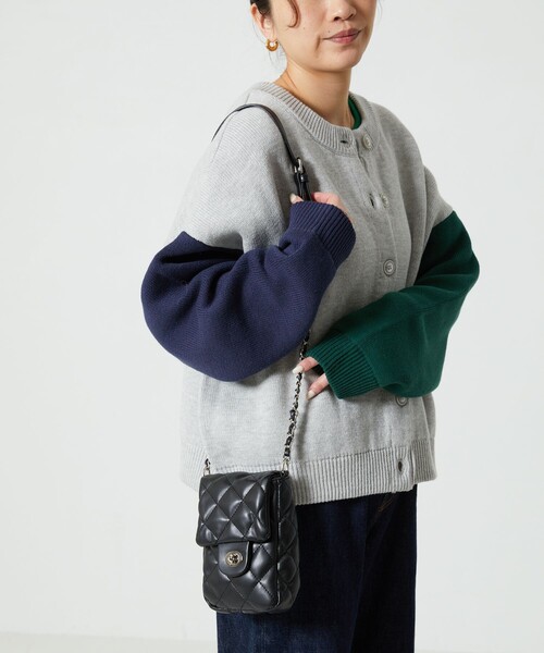 FREAK'S STORE（フリークスストア）の「【WEB限定】キルティングミニショルダーバッグ（ショルダーバッグ・レディース・ナチュラル/ブラック/グリーン/キャメル・ONE SIZE）」の12枚目の写真