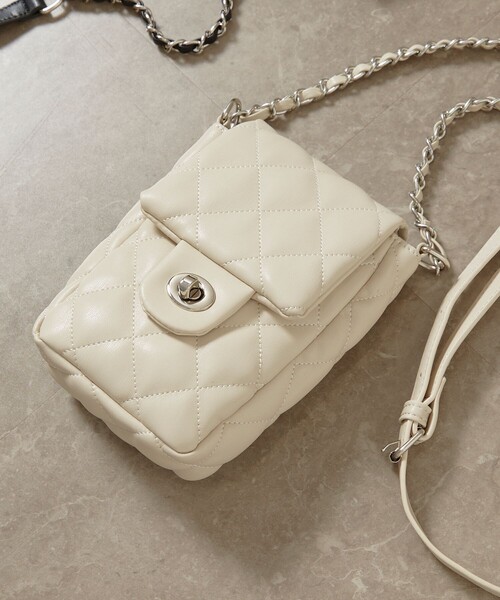 FREAK'S STORE（フリークスストア）の「【WEB限定】キルティングミニショルダーバッグ（ショルダーバッグ・レディース・ナチュラル/ブラック/グリーン/キャメル・ONE SIZE）」の16枚目の写真