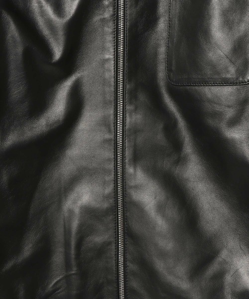 美品　完売品　COLUMN コラム　レザーパッチ　ポケット　Tシャツ　L WIDE TWILL SHRINKAGE SPARECOLLAR BLOUSE(S Black): Vintage
