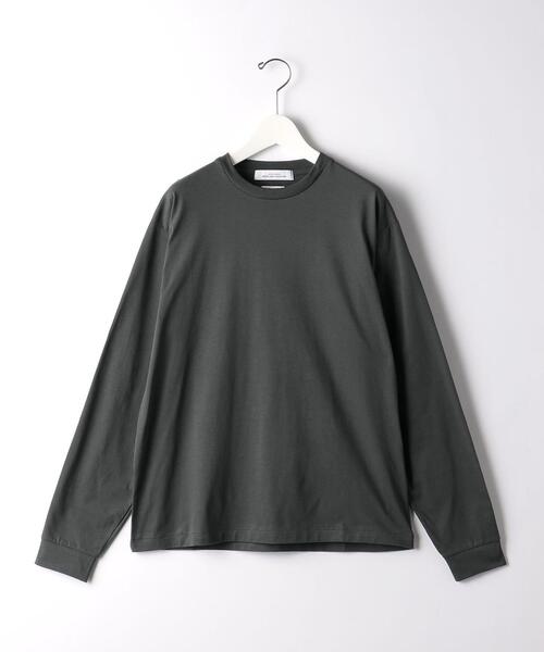 green label relaxing（グリーンレーベルリラクシング）の「SUVIN クルーネック 長袖 カットソー（Tシャツ/カットソー・メンズ・ホワイト/ダークグレー/その他1・S/M/L/XL）」の13枚目の写真