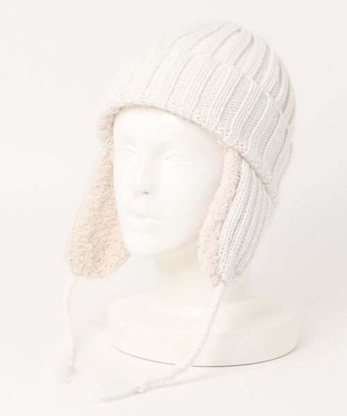 Ruben（ルーベン）の「EARCOVER BORE WATCH／イヤーカバーボア ニットキャップ（ニットキャップ/ビーニー・レディース・ブラック/カーキ/グレー/ホワイト・FREE）」の6枚目の写真