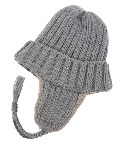 Ruben（ルーベン）の「EARCOVER BORE WATCH／イヤーカバーボア ニットキャップ（ニットキャップ/ビーニー・レディース・ブラック/カーキ/グレー/ホワイト・FREE）」の12枚目の写真