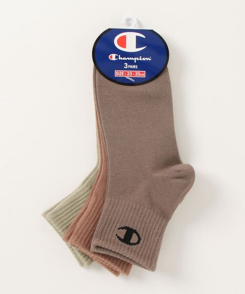 Champion(チャンピオン)の「【CHAMPION/チャンピオン】 WOMENS カラーアソートクォーターレングスソックス 3足組(ソックス/靴下・レディース・その他1/その他・SMALL)」の2枚目の写真