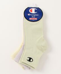 Champion（チャンピオン）の「【CHAMPION／チャンピオン】　WOMENS　カラーアソートクォーターレングスソックス　3足組（ソックス/靴下・レディース）」