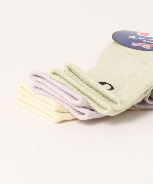 Champion(チャンピオン)の「【CHAMPION/チャンピオン】 WOMENS カラーアソートクォーターレングスソックス 3足組(ソックス/靴下・レディース・その他1/その他・SMALL)」の3枚目の写真