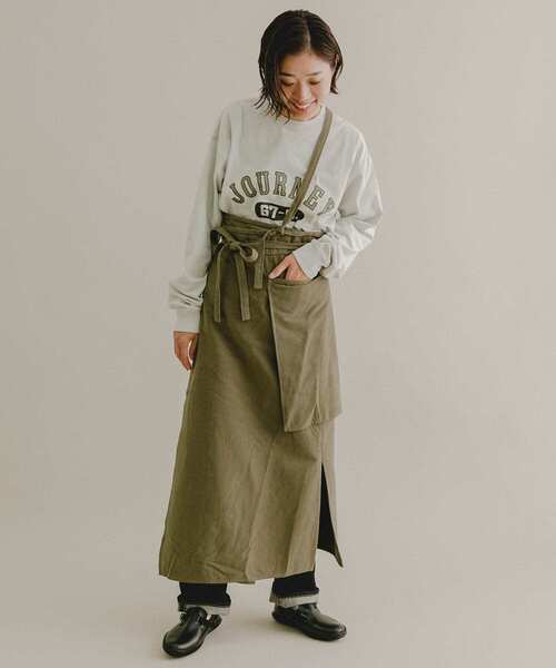 EKAL（エカル）の「EKAL レイクショアエプロンスカート（スカート