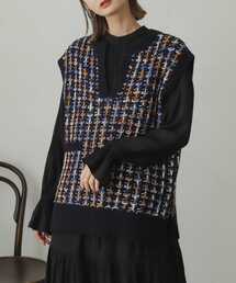 SENSE OF PLACE by URBAN RESEARCH | ツイードライクニットベスト(ベスト)