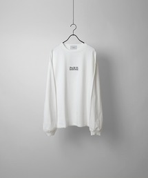 イラストバックプリント / ワンポイント刺繍ロゴ ビッグシルエットロンT【Confirm】