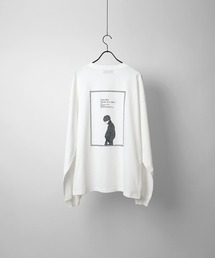 イラストバックプリント / ワンポイント刺繍ロゴ ビッグシルエットロンT【Confirm】