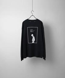 イラストバックプリント / ワンポイント刺繍ロゴ ビッグシルエットロンT【Confirm】