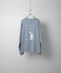 イラストバックプリント / ワンポイント刺繍ロゴ ビッグシルエットロンT【Confirm】