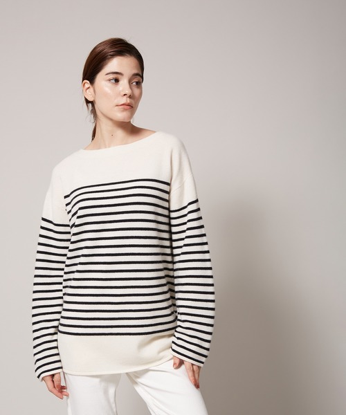 ROPE'（ロペ）の「ウールカシミヤブレンドボートネックニット（ニット/セーター・レディース・ブラウン/ラベンダー/ホワイト系その他2・38）」の10枚目の写真