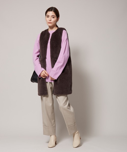 ROPE'（ロペ）の「ウールカシミヤブレンドボートネックニット（ニット/セーター・レディース・ブラウン/ラベンダー/ホワイト系その他2・38）」の19枚目の写真