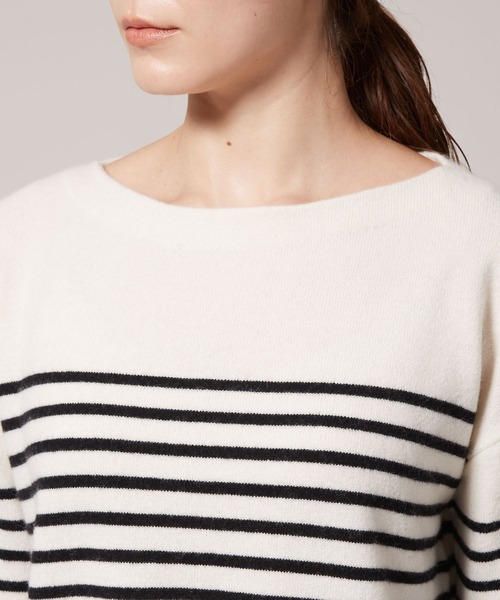 ROPE'（ロペ）の「ウールカシミヤブレンドボートネックニット（ニット/セーター・レディース・ブラウン/ラベンダー/ホワイト系その他2・38）」の5枚目の写真