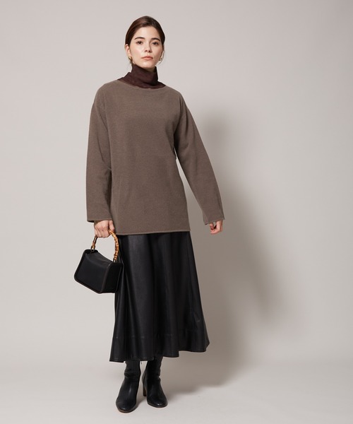 ROPE'（ロペ）の「ウールカシミヤブレンドボートネックニット（ニット/セーター・レディース・ブラウン/ラベンダー/ホワイト系その他2・38）」の6枚目の写真