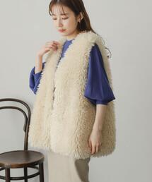 SENSE OF PLACE by URBAN RESEARCH | プードルファーベスト(ベスト)