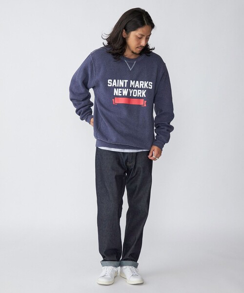 Russell Athletic(ラッセルアスレティック)の「*【SHIPS別注】RUSSELL ATHLETIC: カレッジロゴ/アニマル プリント スウェット (トレーナー)(スウェット・メンズ・ホワイト/ライトグレー/パープル/ネイビー/ブラウン・SMALL/MEDIUM/LARGE/X-LARGE)」の9枚目の写真