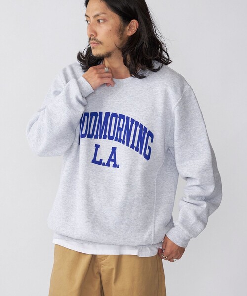 Russell Athletic(ラッセルアスレティック)の「*【SHIPS別注】RUSSELL ATHLETIC: カレッジロゴ/アニマル プリント スウェット (トレーナー)(スウェット・メンズ・ホワイト/ライトグレー/パープル/ネイビー/ブラウン・SMALL/MEDIUM/LARGE/X-LARGE)」の14枚目の写真