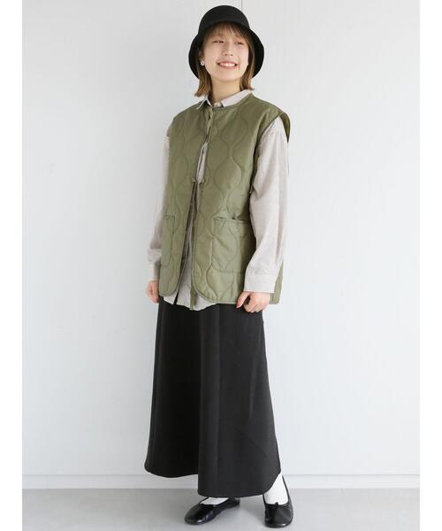 ehka sopo（エヘカソポ）の「カットフレアスカート（スカート・レディース・ブラック/ブラウン/グリーン・ﾌﾘ-）」の5枚目の写真