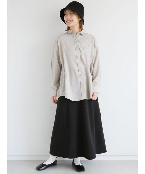 ehka sopo（エヘカソポ）の「カットフレアスカート（スカート・レディース・ブラック/ブラウン/グリーン・ﾌﾘ-）」の8枚目の写真