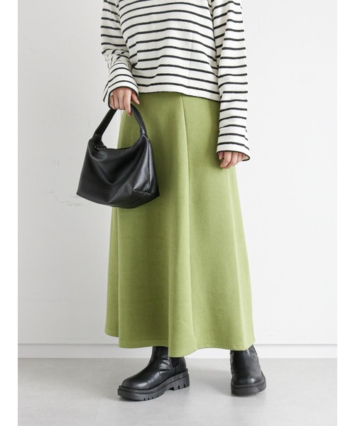 ehka sopo（エヘカソポ）の「カットフレアスカート（スカート・レディース・ブラック/ブラウン/グリーン・ﾌﾘ-）」の3枚目の写真