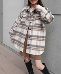 CORNERS | シャギーチェックシャツジャケット(シャツ/ブラウス)