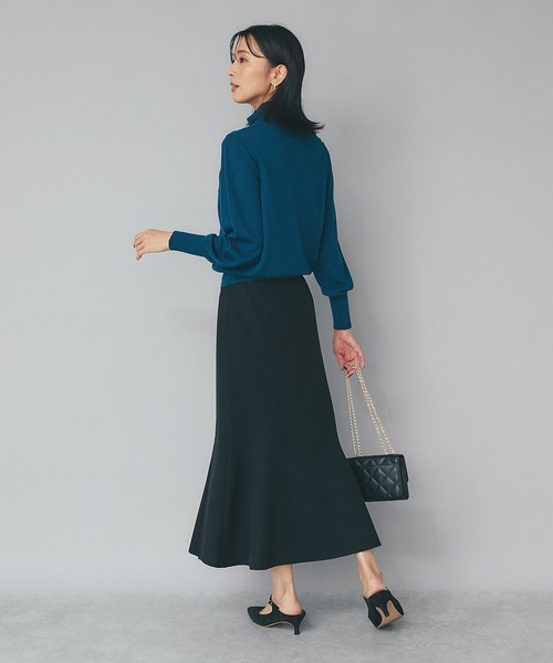 RIVE DROITE(リヴドロワ)の「シーズンムードを高めるデザインスカート/WOOLLY.切替スカート(スカート・レディース・アイボリー/オフホワイト/ブラック・36/38)」の9枚目の写真