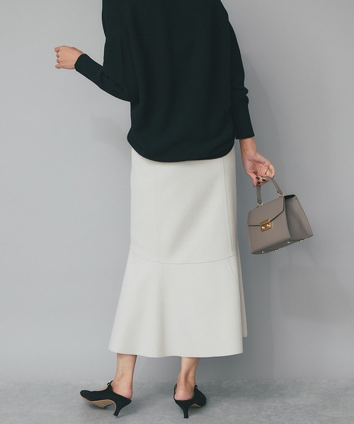 RIVE DROITE(リヴドロワ)の「シーズンムードを高めるデザインスカート/WOOLLY.切替スカート(スカート・レディース・アイボリー/オフホワイト/ブラック・36/38)」の13枚目の写真