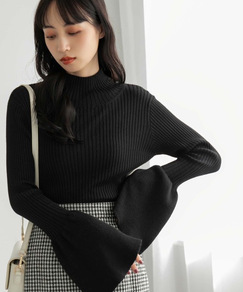 fifth（フィフス）の「ベルスリーブリブニット（ニット/セーター・レディース・ベージュ/グレー/ブラック・M）」の20枚目の写真