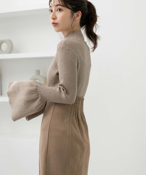fifth（フィフス）の「ベルスリーブリブニット（ニット/セーター・レディース・ベージュ/グレー/ブラック・M）」の16枚目の写真