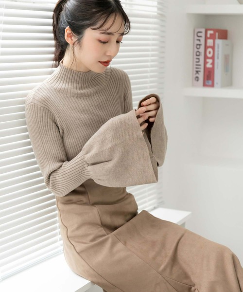 fifth（フィフス）の「ベルスリーブリブニット（ニット/セーター・レディース・ベージュ/グレー/ブラック・M）」の14枚目の写真