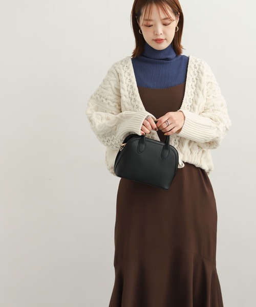 URBAN RESEARCH DOORS（アーバンリサーチドアーズ）の「ケーブルボレロカーディガン（ニット/セーター・レディース・グレー/ホワイト・MEDIUM）」の3枚目の写真