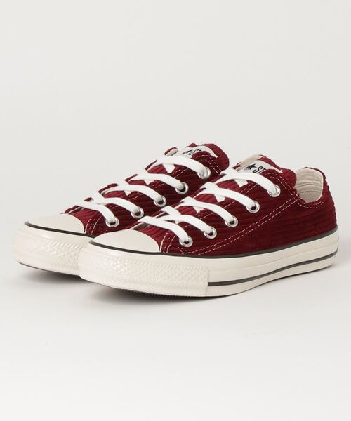 CONVERSE(コンバース)の「ALL STAR US CORDUROY OX 31307720(スニーカー・メンズ・レッド・5/9h/5h/7h/6h/8/3h/4h/9/7/4/8h/10h)」の1枚目の写真