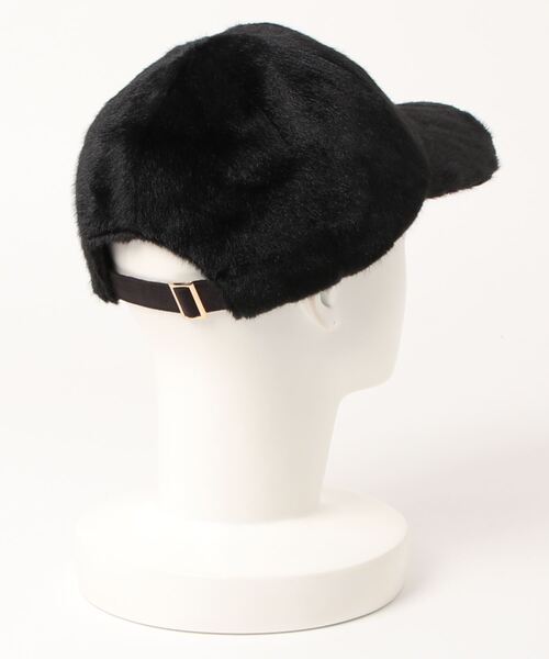 rienda（リエンダ）の「フェイクファーレディーキャップ（キャップ・レディース・グレー/ピンク/ブラック/アイボリー・FREE）」の5枚目の写真