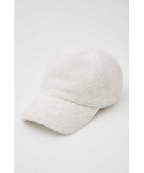 rienda（リエンダ）の「フェイクファーレディーキャップ（キャップ・レディース・グレー/ピンク/ブラック/アイボリー・FREE）」の2枚目の写真