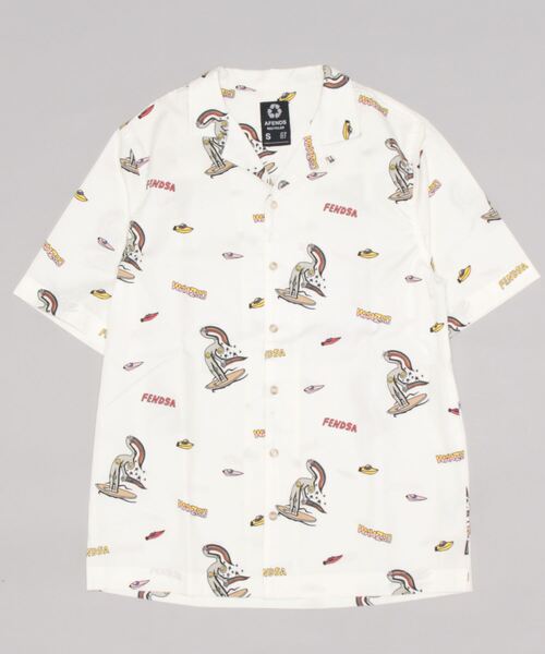 Afends(アフェンズ)の「SS SHIRT/AFENDS(アフェンズ)半袖シャツ(シャツ/ブラウス・メンズ・ホワイト・MEDIUM/LARGE)」の1枚目の写真