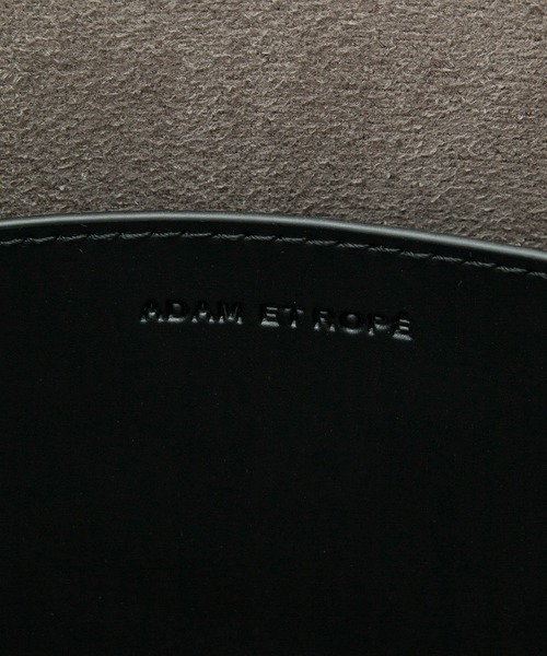 ADAM ET ROPE'（アダムエロペ）の「【A4対応】ダブルポケットトートバッグ（トートバッグ・レディース・ブラック/オフホワイト・FREE）」の6枚目の写真