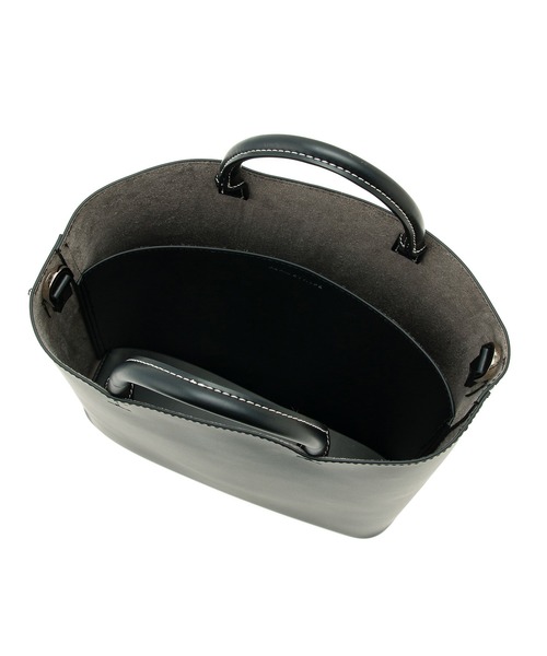 ADAM ET ROPE'（アダムエロペ）の「【A4対応】ダブルポケットトートバッグ（トートバッグ・レディース・ブラック/オフホワイト・FREE）」の14枚目の写真