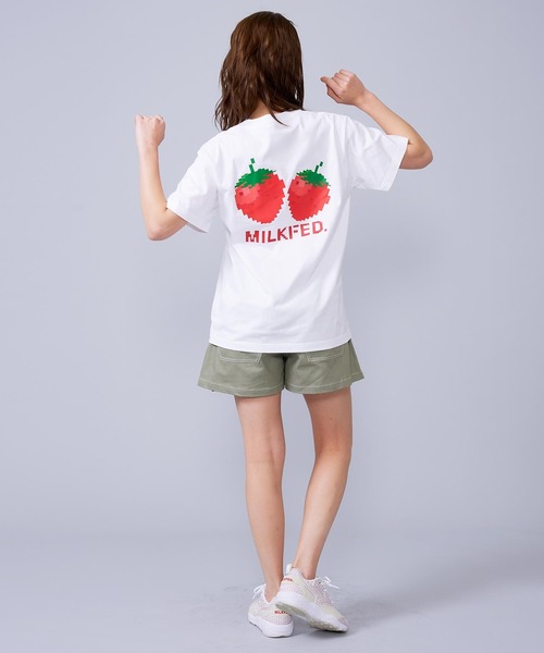 MILKFED.（ミルクフェド）の「PIXEL STRAWBERRY S/S TEE（T