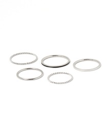 GLOBAL WORK | UNISEXステンレス5点セットリング/173641(リング)