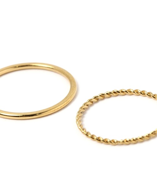 GLOBAL WORK(グローバルワーク)の「UNISEXステンレス5点セットリング/173641(リング・レディース・ゴールド/シルバー系その他/シルバー・FREE)」の7枚目の写真