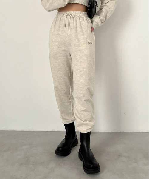 EPIMI E'PIMMY(エピミエピミー)の「〈Set upにも〉Girl crushスウェットパンツ(スウェットパンツ・レディース・オートミール/オリーブ・MEDIUM)」の3枚目の写真