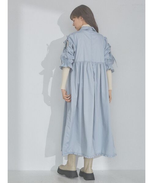 merry jenny（メリージェニー）の「リボンカットアウトワンピース（ワンピース・レディース・オフホワイト/ブルー・FREE）」の6枚目の写真